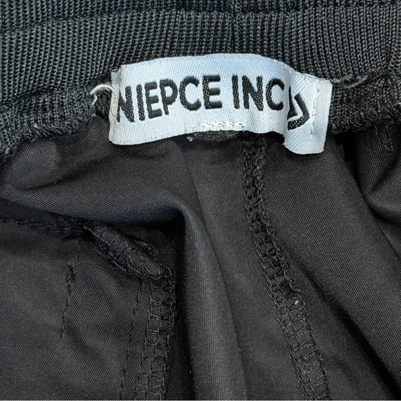 Niepce Unisex Techwear Matte Black Pants Streetwear Urban Casual Trouser Joggers - Picture 3 of 13